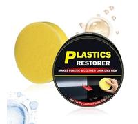 Restorer - (100 ml) | de restauración interior de coche para paneles de puerta de salpicadero de alto brillo, kit de reparación profesional con esponja aplicadora de larga duración UV