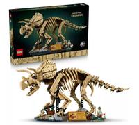 Lego jurassic world fósiles de dinosaurio: triceratops - kit de maque