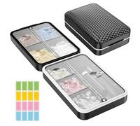 Restree Organizador diario de píldoras, dispensador de pastillas portátil de 8 compartimentos, pastillero de viaje a prueba de humedad, pastillero grande para vitaminas, medicamentos, aceite de