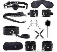 Restricción para adultos Restricciones de cama Sexo Adultos Bondged Queen Correas sexy con esposas Restricciones de esclavitud para mujeres Kit Cuello a muñeca Juguete para adultos Juego de juego