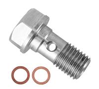 Restrictor de alimentación de aceite Turbo M10x1.25 Adaptador restringido de acero inoxidable Perno de alimentación de aceite Turbo apto para TD02 TD03 TD04