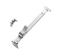 Restrictor de apertura de ventana con montaje, 01 NewStyle | Herrajes metálicos con clip central y juego de tornillos para control de ventana abatible en casa