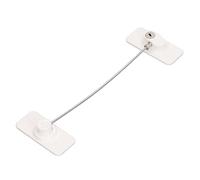Restrictor de Ventana a Prueba de Nios, Cerradura Multifuncional Giratoria de 360 grados, Cerradura de Ventana Adhesiva que No Deja Marcas para Refrigerador de Gabinete (Blanco