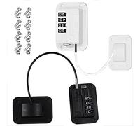 Restrictor de ventana, bloqueos de seguridad de ventana de 2pcs, auto -adhesivo contraseña de cuatro grietas Bloqueo de ventanas, restricciones de ventana para UPVC sin perforación (negros)