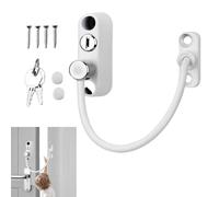 Restrictor de ventana con llave, limitador de puerta corredera, cerraduras de puerta de seguridad, cerraduras de apertura de ventana, limitador de ventana de acero, cerraduras de seguridad con llave