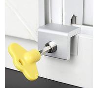 Restrictor de ventana corredera sin perforación de seguridad de aleación de aluminio de ventilación tapón de ventana bloqueador de seguridad para niños mascota gato perro con llave