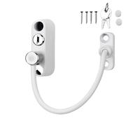 Restrictor De Ventanas - Cerraduras De Puertas Y Ventanas | Juego De Cerraduras De Seguridad Para Ventanas De Acero Inoxidable, Cerraduras De Seguridad Con Limitador De Tamaño De Ventana, Seguridad De