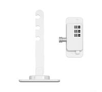 Restrictor de ventilación de ventana con doble bloqueo para niños, tapón de ventana a presión, limitador de seguridad de cable de acero con 5 posiciones y apertura de 4.53 pulgadas, paquete de 2, para