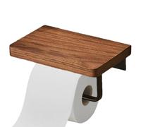 Restroom Toilet Holder - No Drill Wall Mount Rack, Innovative Crossbar Structure, Durable Paper Roll Dispenser | Bathroom Restaurant Home Installation, Space Saving Phone Stand Storage Solution