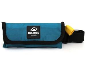RESTUBE Beach - Boya inflable con silbato de emergencia - para nadar seguro con la familia y los niños - Ultraligera y compacta - Ideal para playa, vacaciones, agua libre - Boya de seguridad unisex