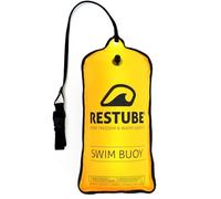 Restube Boya de natación Classic - Flotador hinchable de 12,5 kg para aguas abiertas, triatlón, SUP y jabalíes - ligero amarillo señal flotante para visibilidad y seguridad al nadar