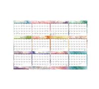 Resuable Undated Blank Calendar Planner, 12 Month Wall Calendar,Erasable Double-Sided Annual Calendars | Laminated Task Organizer With Note For Studio, Classroom, Home