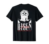 Resucitado Dios Fe Jesús Religioso Cristiano Bendito Cita Camiseta