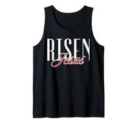 Resucitado Jesús Dios Fe Religioso Cristiano Bendito Cita Camiseta sin Mangas