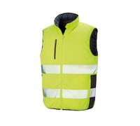 Result Chaleco Acolchado Reversible Safe-Guard Naranja o Amarillo