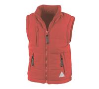 Result Chica Niños Gilet Acolchado Impermeable Con Capucha Azul o Rojo