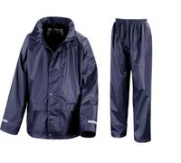 Result Core Júnior Lluvia Suit-Childrens Unisex Agua Chaqueta y Pantalones 3-12