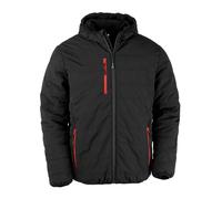 Result Genuine Recycled brújula negra acolchada chaqueta de invierno enano