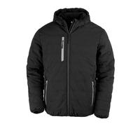 Result Genuine Recycled brújula negra acolchada chaqueta de invierno enano