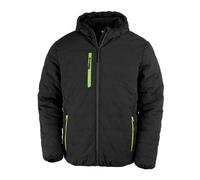Result Genuine Recycled brújula negra acolchada chaqueta de invierno enano