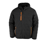 Result Genuine Recycled brújula negra acolchada chaqueta de invierno enano