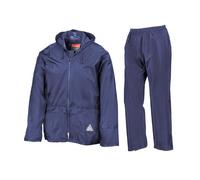 Result Heavyweight Waterproof Jacket & Trouser Set Impermeable, Azul (Royal), Large para Hombre