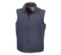 Result mens softshell bodywarmer gliet r123x - cálida impermeable chaqueta