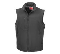 Result mens softshell bodywarmer gliet r123x - cálida impermeable chaqueta