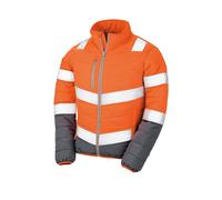 Result Mujer Acolchado Suave Seguridad Hi Viz Chaqueta Naranja O Amarillo
