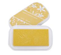 Resultados rápidos, fácil de operar, almohadilla de tinta de uso duradero con seguro y flash rojo rosa, luna, amarillo flash para varias superficies, papel, cartón, (UM-9 amarillo flash)