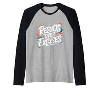 Resultados sobre Excusas - Cita inspiradora Motivacional Camiseta Manga Raglan