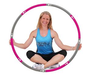 ResultSport Aro Hula Hoop Fitness Lastrado Adulto, 1,2kg, 100cm