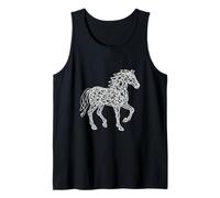 Resumen Caballo de una línea I Dibujo a Mano boceto Camiseta sin Mangas