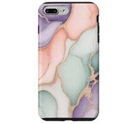 Resumen de mármol melocotón menta Carcasa para iPhone 7 Plus/8 Plus
