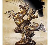 Resumen Medieval Warrior Knight Roman Armor Warrior Estatua de la Estatua de la estatua de la sala Decoración de la sala de la sala creativa RETRO Regalos Modelo de resina Acabado de resina Decoración