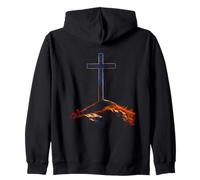 Resurrección Domingo Cruz de Jesucristo Fe Cristiana Sudadera con Capucha
