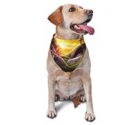 Resurrection Morning Dramatic Cross and Divine Light Printed Graphic Pet Triangle Scarf for Dogs & Cats - Bandana ajustable para mascotas y sesiones de fotos