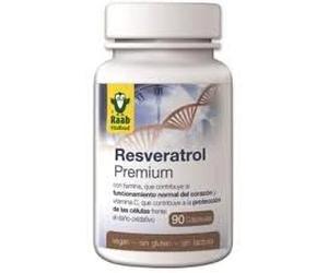 Resveratrol con OPC Raab Vitalfood 90 Cap. - Pack de 2, Formato Ahorro de Complejo Polifenólico Avanzado de Procedencia Orgánica, Sin Gluten y 100% Vegano