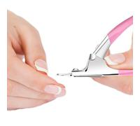 Reta de punta de uñas, cortador de punta de uñas | Alicates de manicura del salón,Tipo U Recortador de uñas de acero inoxidable para consejos falsos artificiales Herramienta de manicura para salón bel