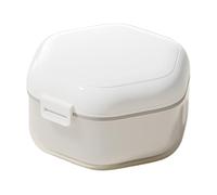 Retainer Case And Denture Holder | Leakproof Three-Layer Travel Container For Mouth Guards And Dentures | Ideal Teeth Storage Solution For Home And -the-Go Use | Perfect For Partial Denture Care