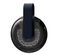 Retainer Case Box, Portable Aligner Clear, 4.33x3.35in Large Capacity Mouth, Guard Case with Lanyard, Tightly Sealed Denture Box for School, Business Trips