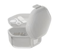 Retainer Case Denture Case, Leakproof Denture Holder, Travel Retainer Container, Portable Teeth Container Case, Partial Denture Case, Three-Layer Storage, Case for Mouth Guard, Denture