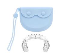 Retainer Case - Denture Storage Container with Drain Hole, Portable Retainer Holder for Aligners, Mouth Guards &, Travel-Friendly Denture Box for Secure & Hygienic Storage
