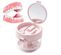 Retainer Case - Leakproof Cleaning Cup Box, Removable Basket, Orthodontic Holder, Hygiene Storage Container | Portable Protectant, Essential For Travel Sports Night Guard Home Office Desk