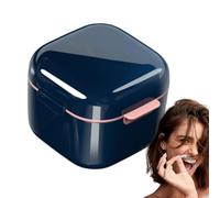Retainer Cleaner Case, Portable Aligner Case With Drain, Retainer Holder Container For Dentures, Ideal Mouth Guard Holder For Cleaning, Travel-Friendly Retainer Container For Orthodontic Care And Prot