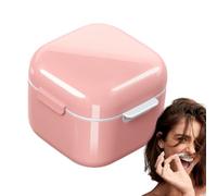 Retainer Cleaner Case with Portable Design, Aligner Case Denture Container, Includes Drain for Easy Cleaning, Ideal Retainer Holder Cleaning Case for Mouth Guards and Appliances