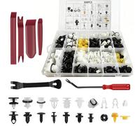 Retainer Clips & Remaches Set - 20 tamaños para Tesla Clips Parachoques Fender Cuerpo Clips para Tesla Model 3 Y S X Cybertruck - Viene con 6 herramientas comunes OEM original fábrica estándar calidad