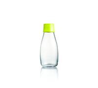 Retap ApS 0,3 L Botella de Agua de Vidrio de borosilicato, Vidrio, Lemon Lime, 0.3 / Small