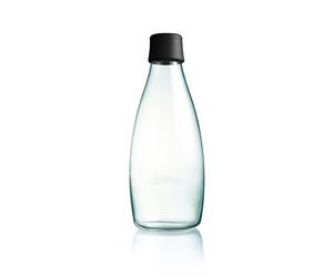 Retap ApS Botella, Vidrio de Borosilicato, Tapón Negro, 88 mm
