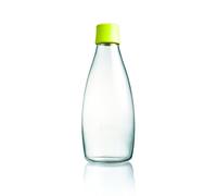 Retap ApS Retap Bottle 08 (Incl. Lemon Lime Lid) Botella, Vidrio de Borosilicato, 0.8 / Large
